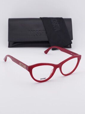 Moschino MOS623 0C9A 00 Cat Eye Eyeglasses 52mm - Red